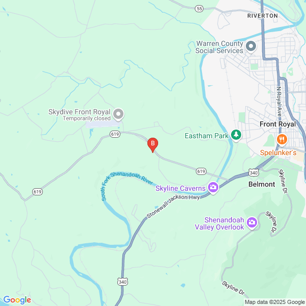 Makeover Marketing Systems location map: 2966 Rivermont Drive, Front Royal, VA